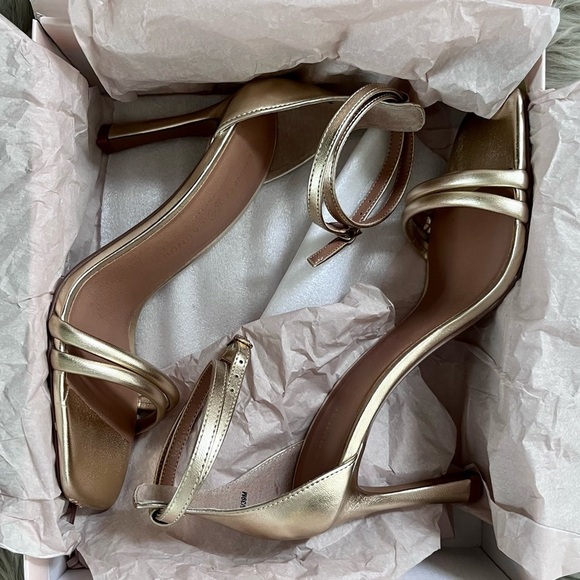 NIB Chinese Laundry Jasmine Ankle Strap Dress Sandal in Gold Women’s Size‎ 8.5 - Picture 2 of 7